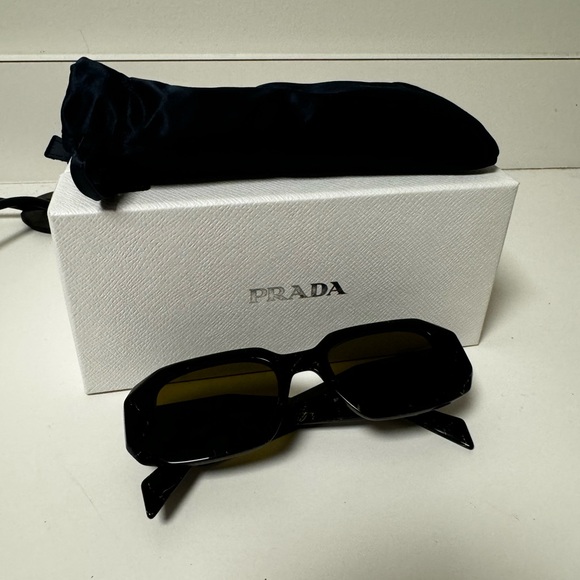 Prada Symbole Rectangular Sunglasses - Picture 4 of 5